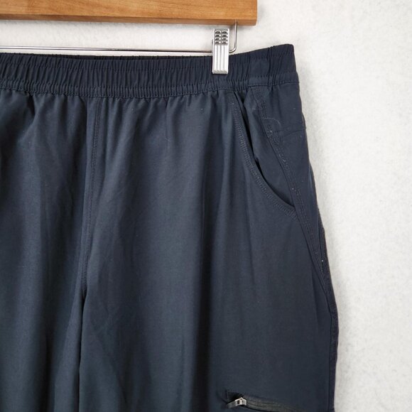 Eddie Bauer Pants Womens 14 Black Fleece Lined Hi Rise Cargo Jogger Sweatpants - Picture 2 of 16